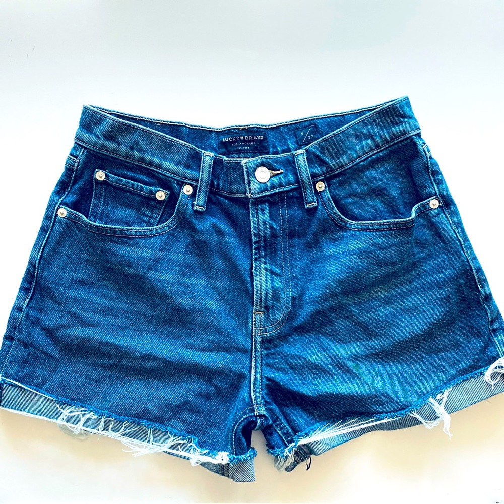 Lucky Brand Shorts Relaxed Fit Cut- Off Size 27
